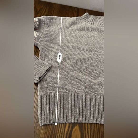 Christian Siriano New York Chunky‎ Chenille Snowflake Sweater Size Medium - Picture 11 of 12